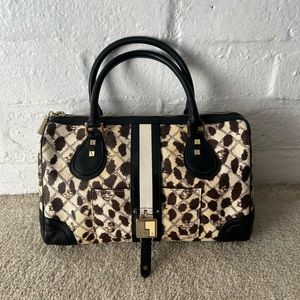 L.A.M.B. Leather Leopard Handbag Gwen Stefani *temporary price reduction*